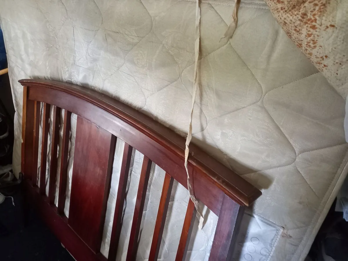 King size bed antique - Image 3