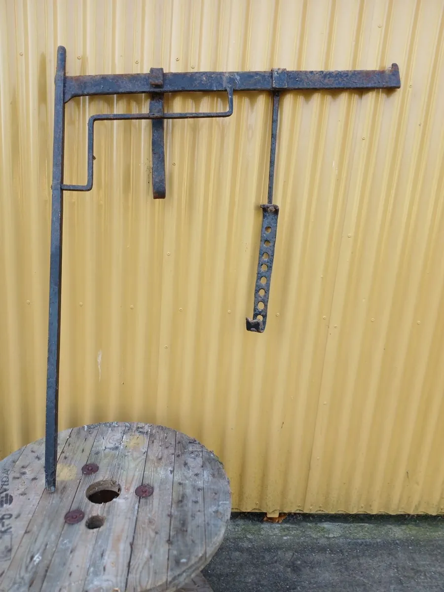 Antique fire crane