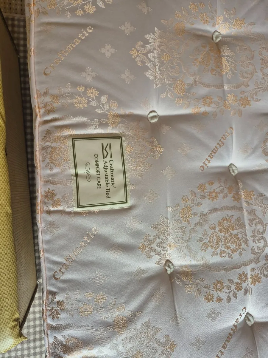 Double Adjustable Bed & Mattress - Image 4