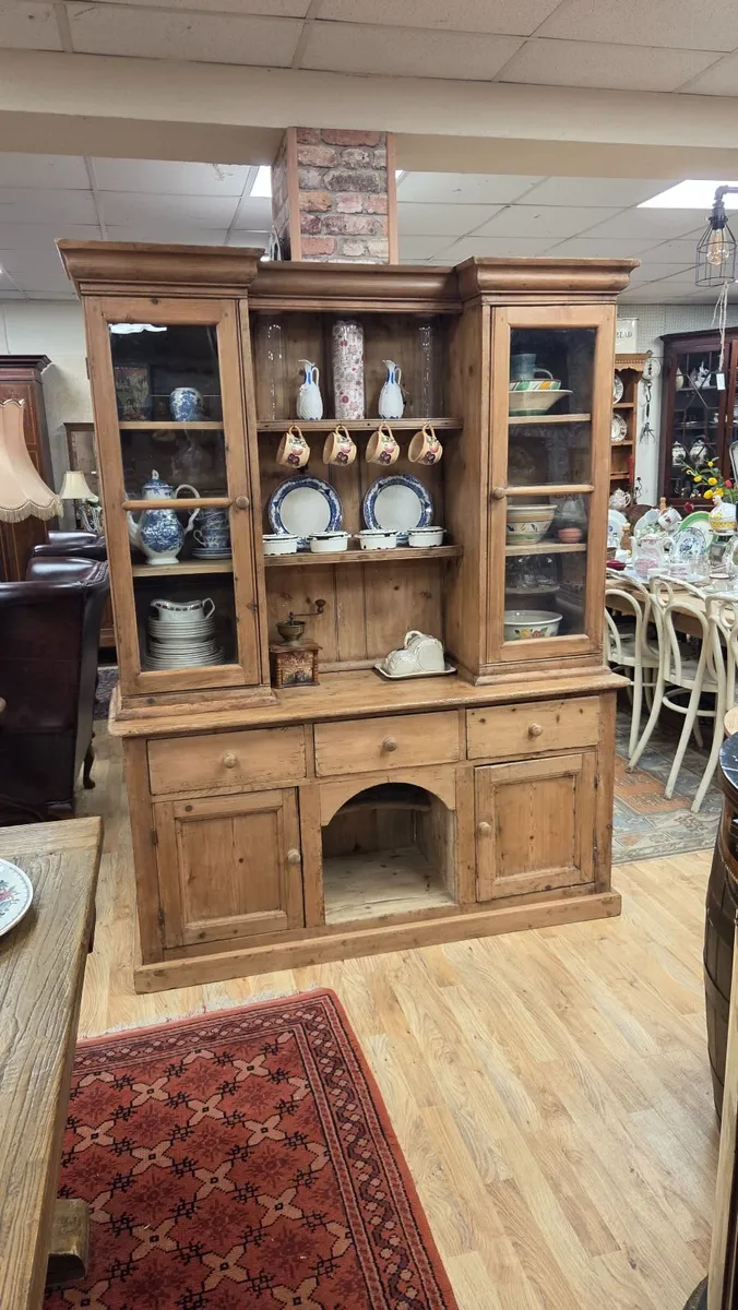 Victorian Pine Kitchen Dresser - Image 1
