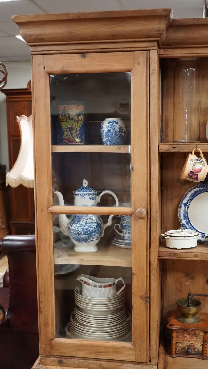 Victorian Pine Kitchen Dresser - Image 4