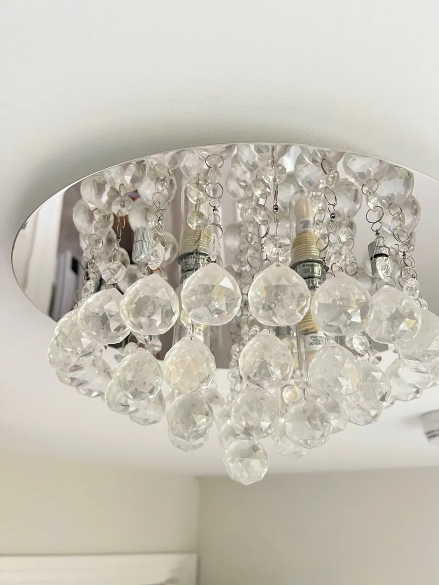 Crystal Flush Ceiling Light - Image 1