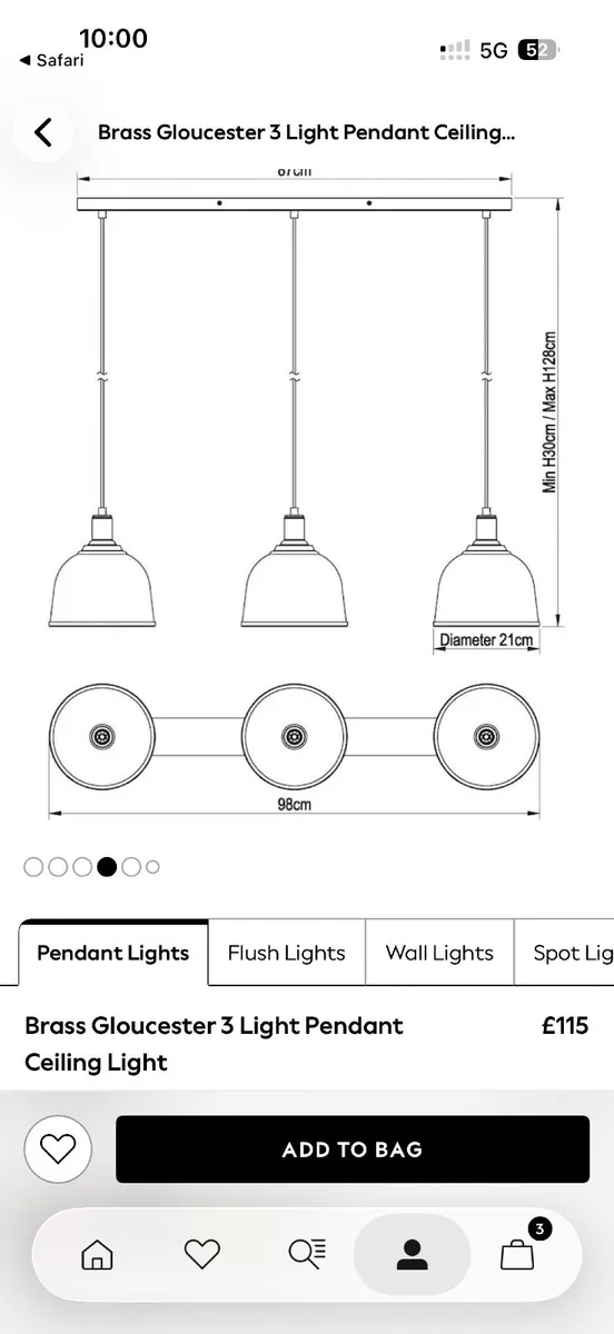 Brass island light - Image 2