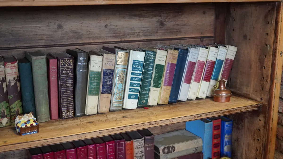 Victorian Pine Open Bookcase - Image 4