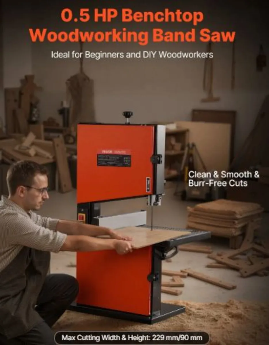 Band Saw, 229 mm, Woodworking Benchtop Bandsaw - Image 4