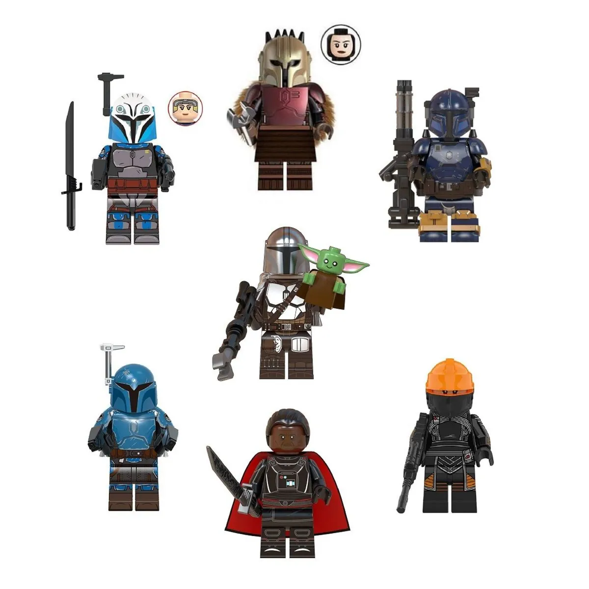 [7-Pack] Mandalorian Star Wars Minifigure Bundle - Image 1
