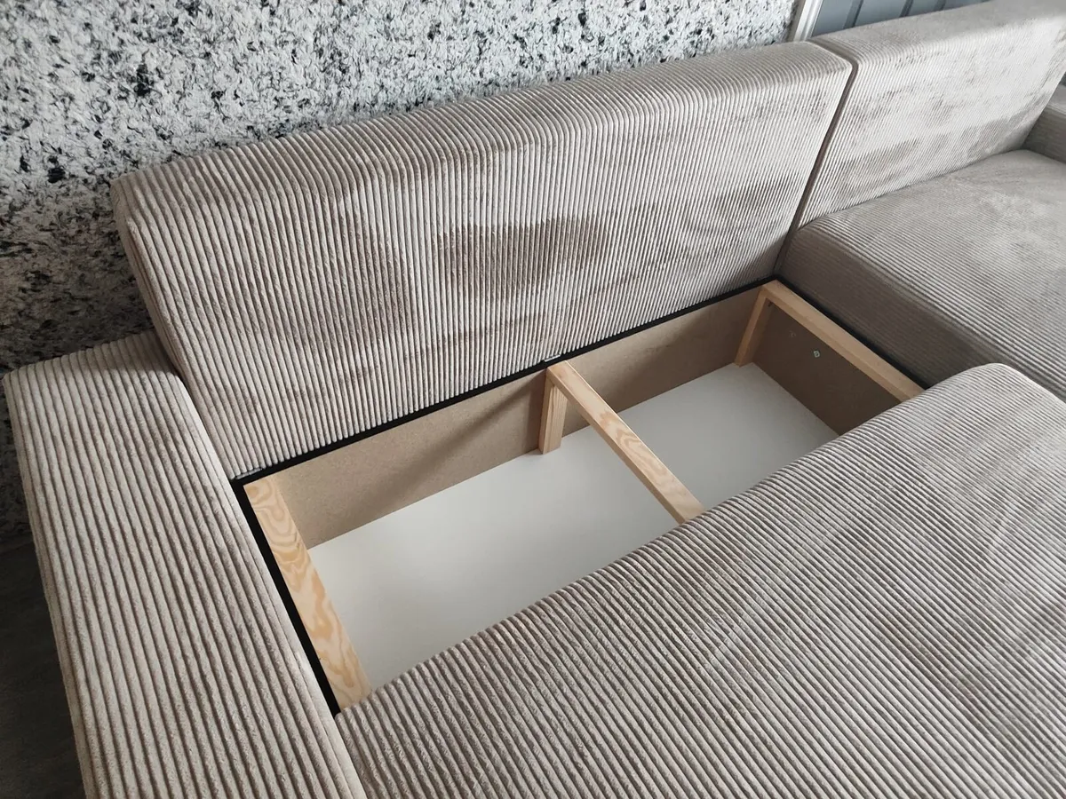 Corner Sofa Bed with footstool - Image 4