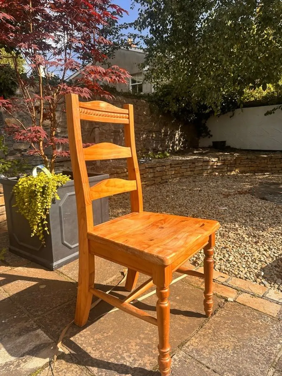 Solid Wood chairs x6 - Image 1