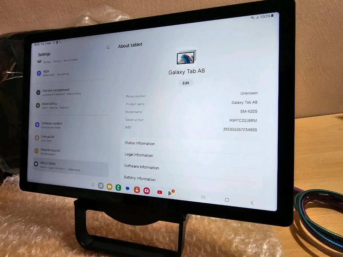 Samsung Galaxy Tab A8 10.5" 32GB 4G LTE SM-X205 Un - Image 4