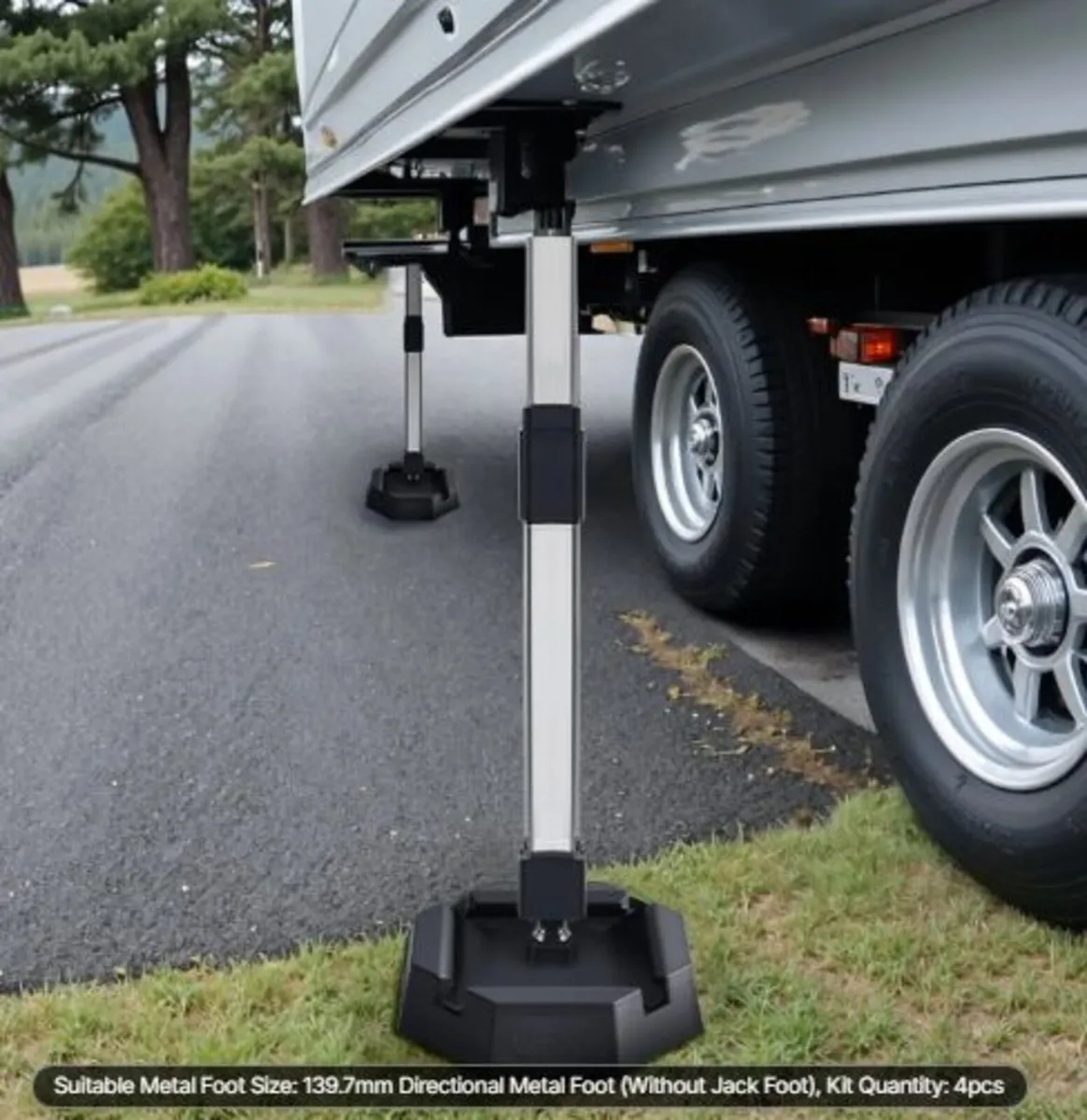 RV Leveling Pads, 4-Pack Rubber Trailer Jack Pads - Image 4