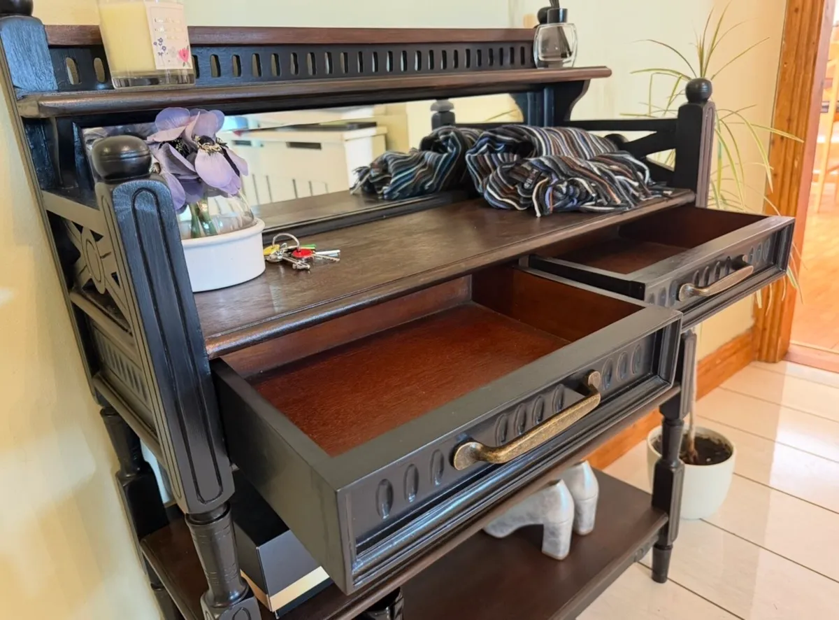 Solid Mahogany Hallway Table - Image 3