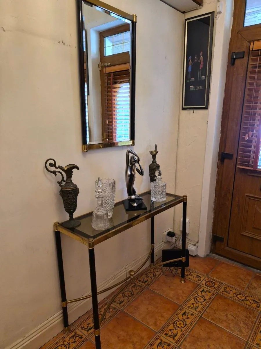 Console Table and Mirror - Image 1