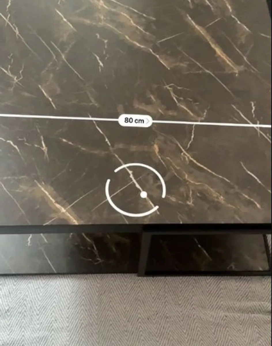 Faux Marble Square Coffee Table - Image 4