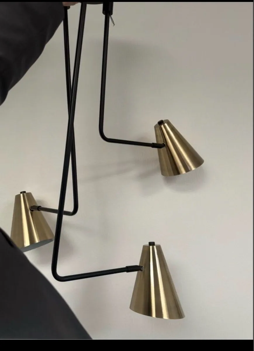 3X Conran Collection Metal Pendant Lights (NEW) - Image 1