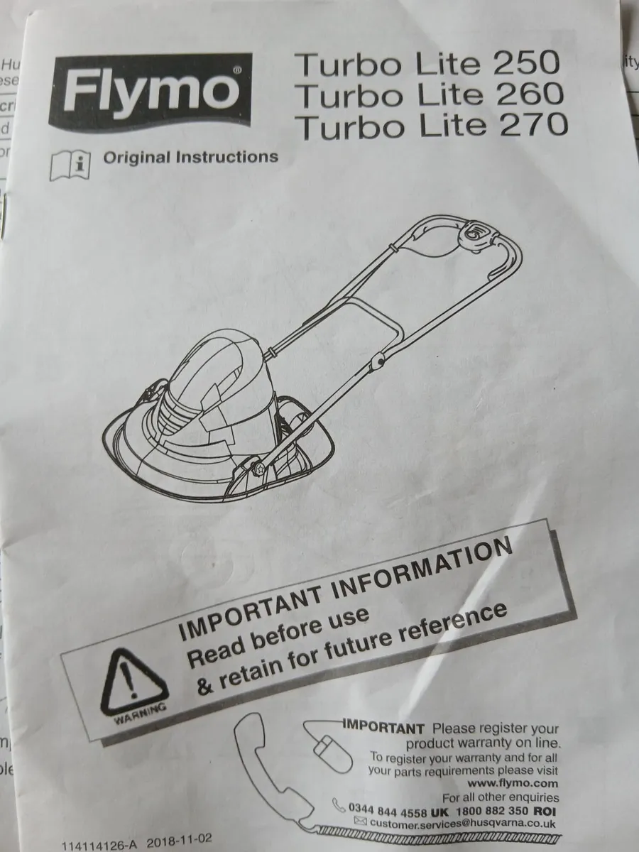 Flymo lawnmover.  In good condition - Image 4