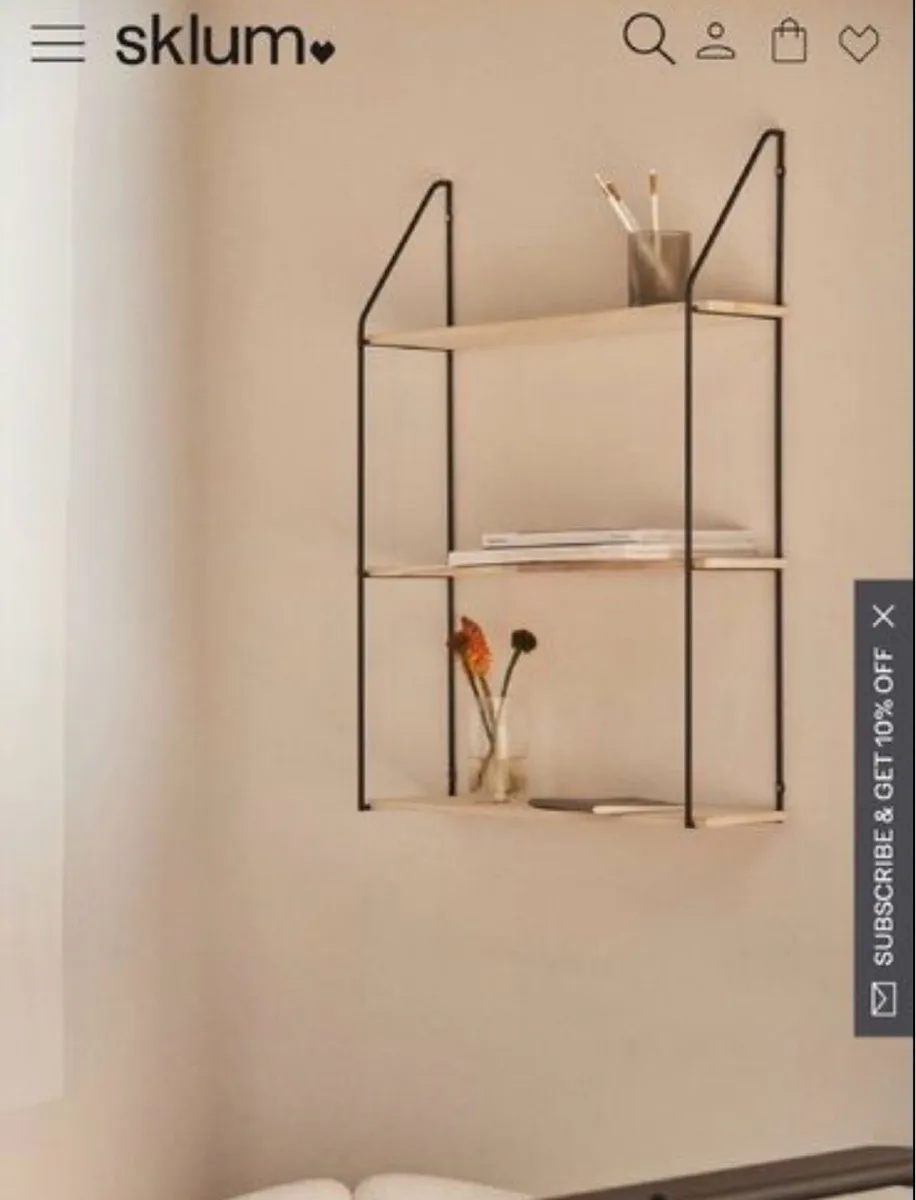 SKLUM METAL / WOOD SHELVING (NEW) - Image 1