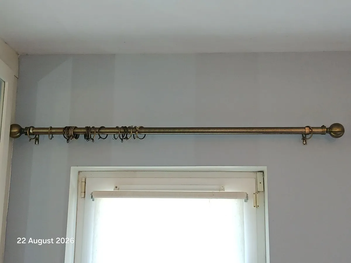 Curtain Poles - brass. - Image 1
