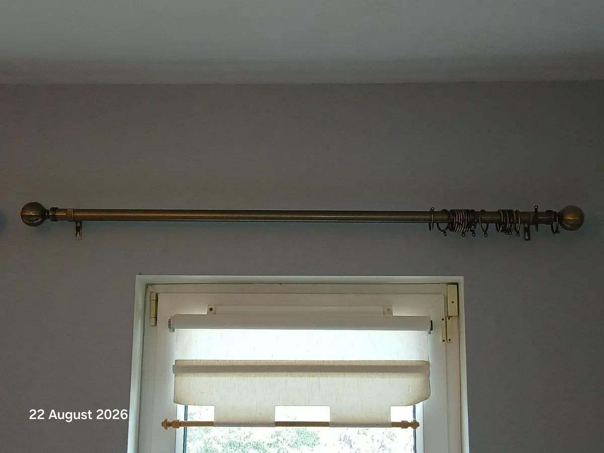 Curtain Poles - brass. - Image 2