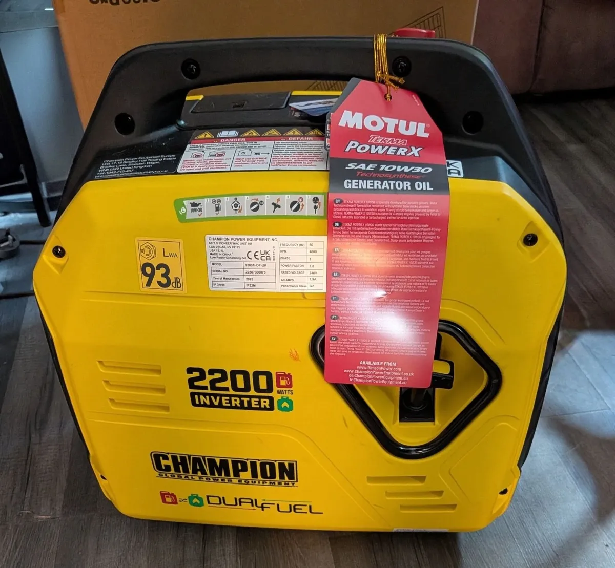 Generator - Champion 2200-watt dual fuel - Image 2