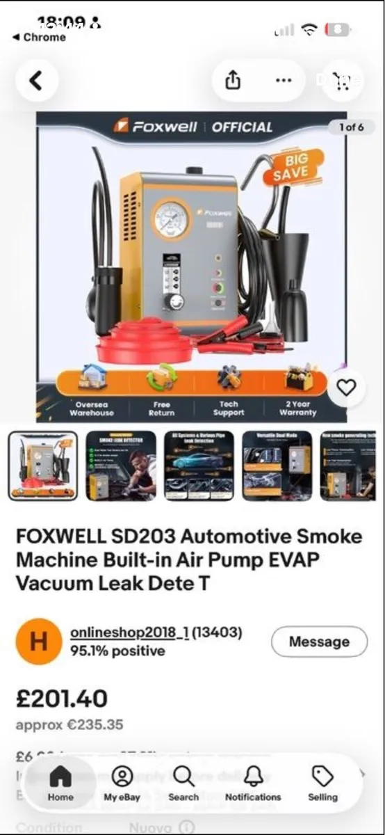 Smoke Machine EVAP Smoke Leak Detector - Image 3