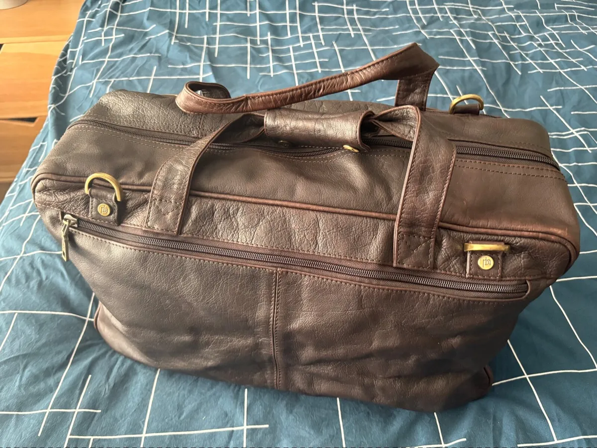 Leather weekend bag - Image 3