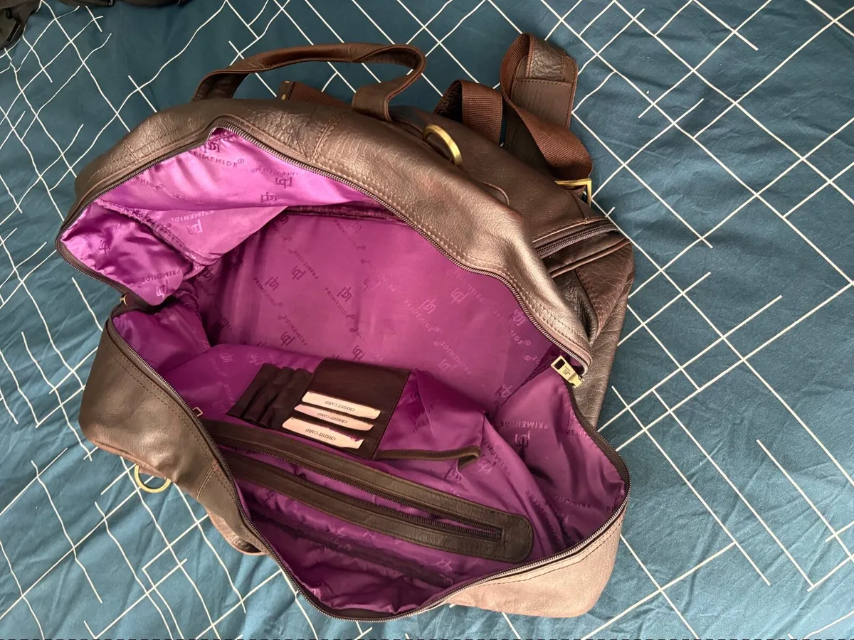 Leather weekend bag - Image 2