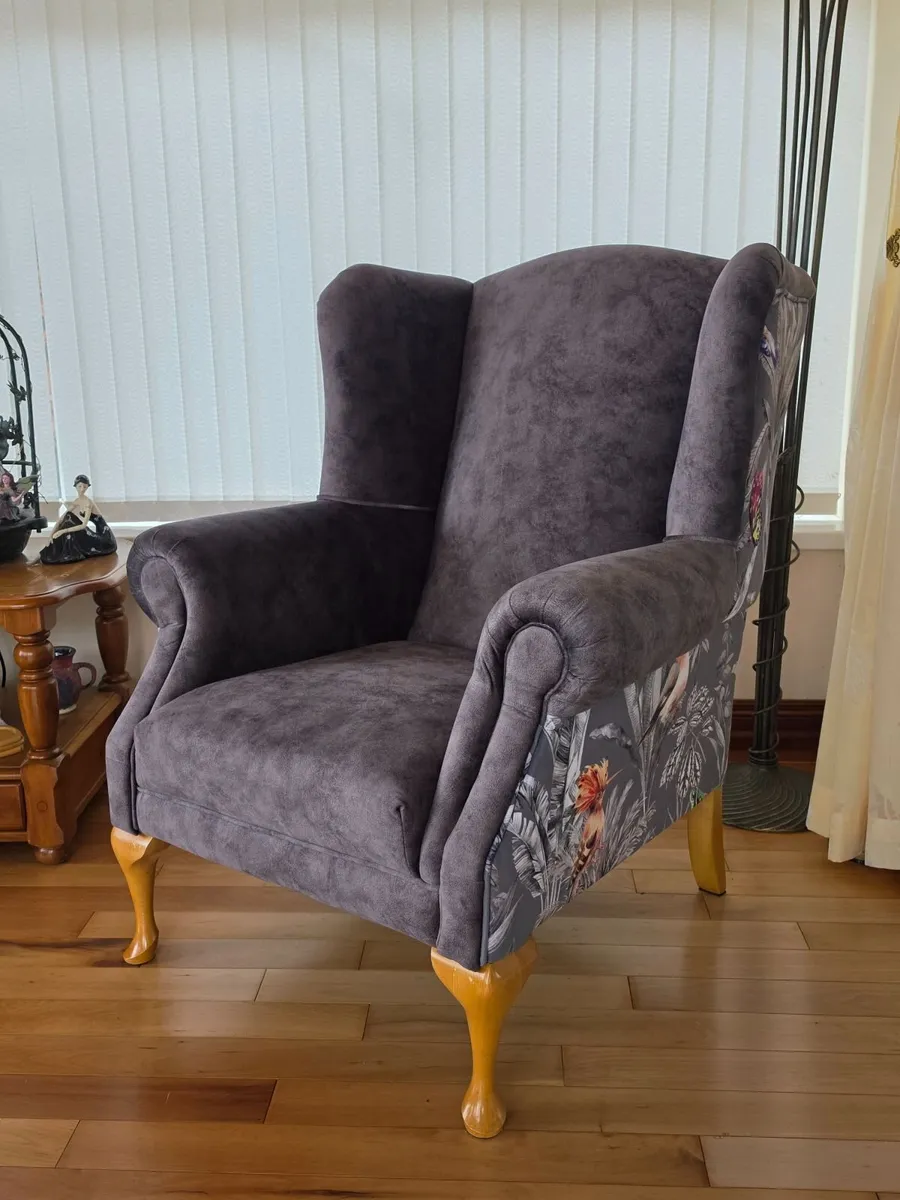 Large Queen Anne Armchair - Image 2