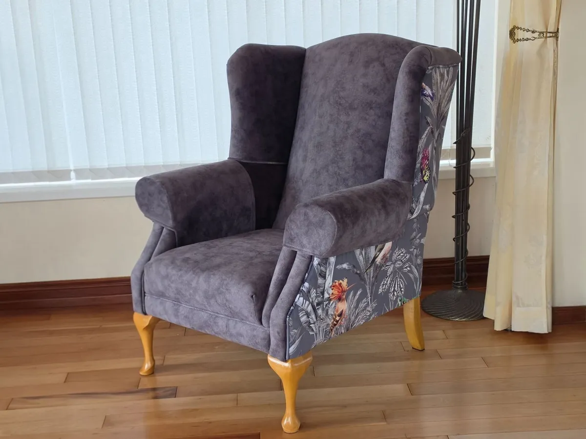 Large Queen Anne Armchair - Image 1