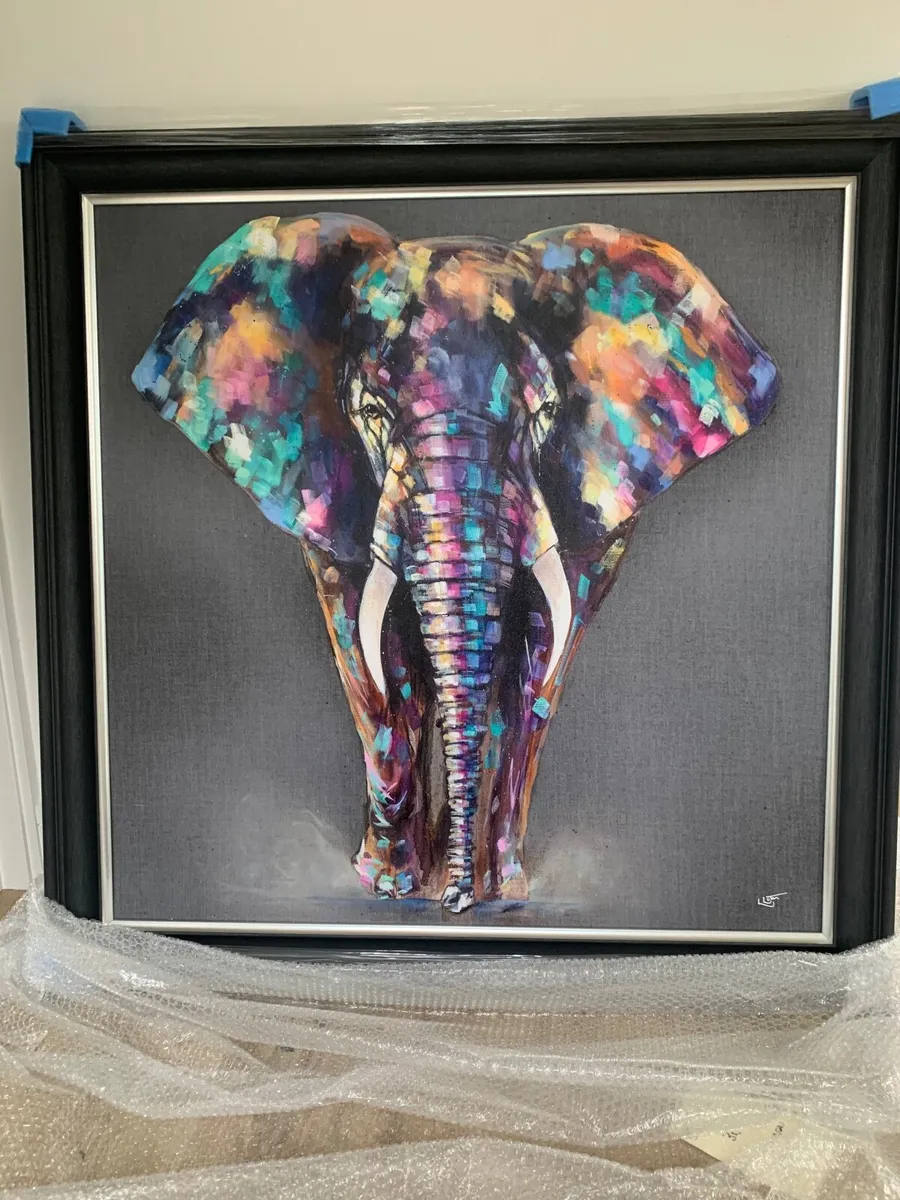 Louise Luton Elephant Photo 40in * 40in (New) - Image 1