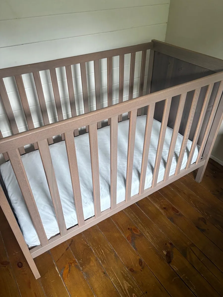 IKEA cot and high chair - Image 1