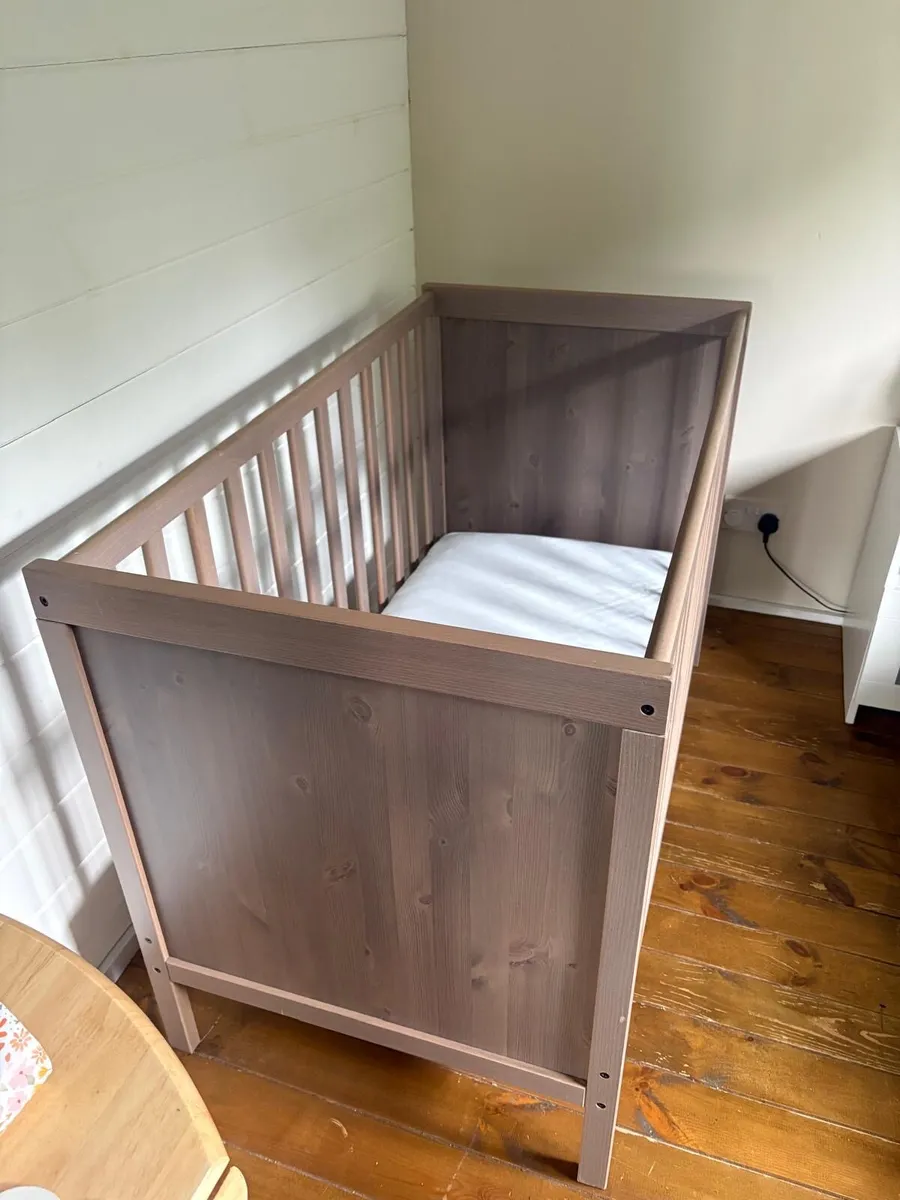 IKEA cot and high chair - Image 2