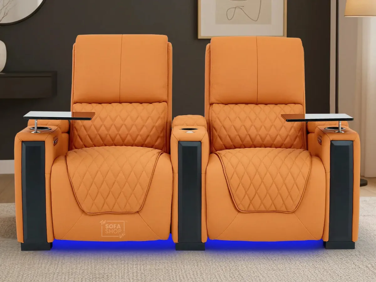 2 Seater Sienna Electric Leather Recliner Sofa - Image 4