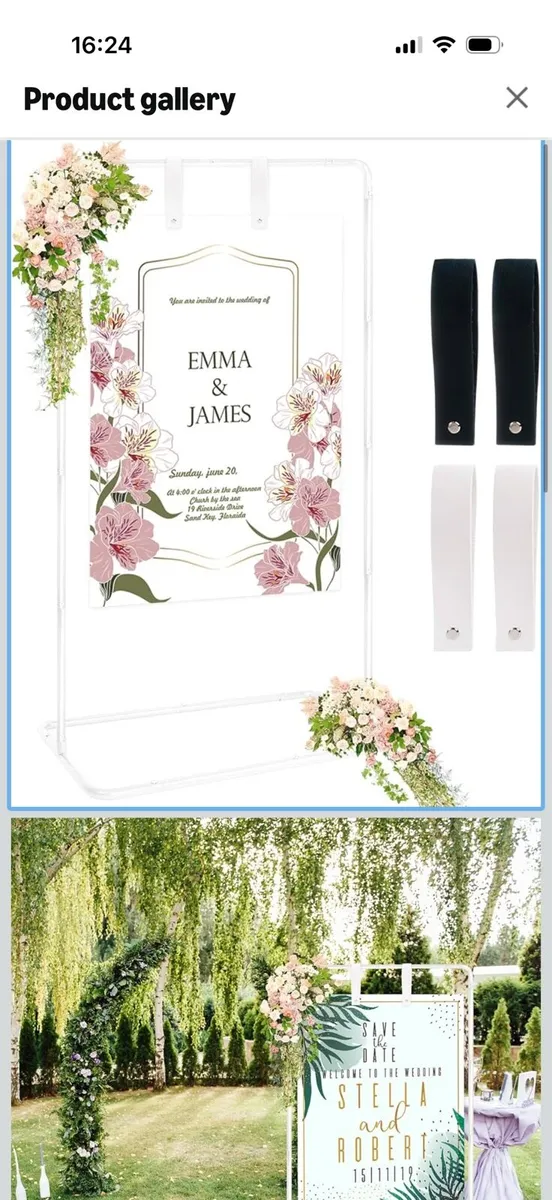 Wedding welcome sign holder - Image 2