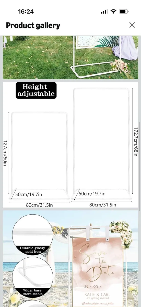 Wedding welcome sign holder - Image 3