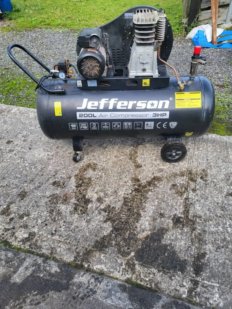 Jefferson 200 litre air compressor 3hp - Image 1
