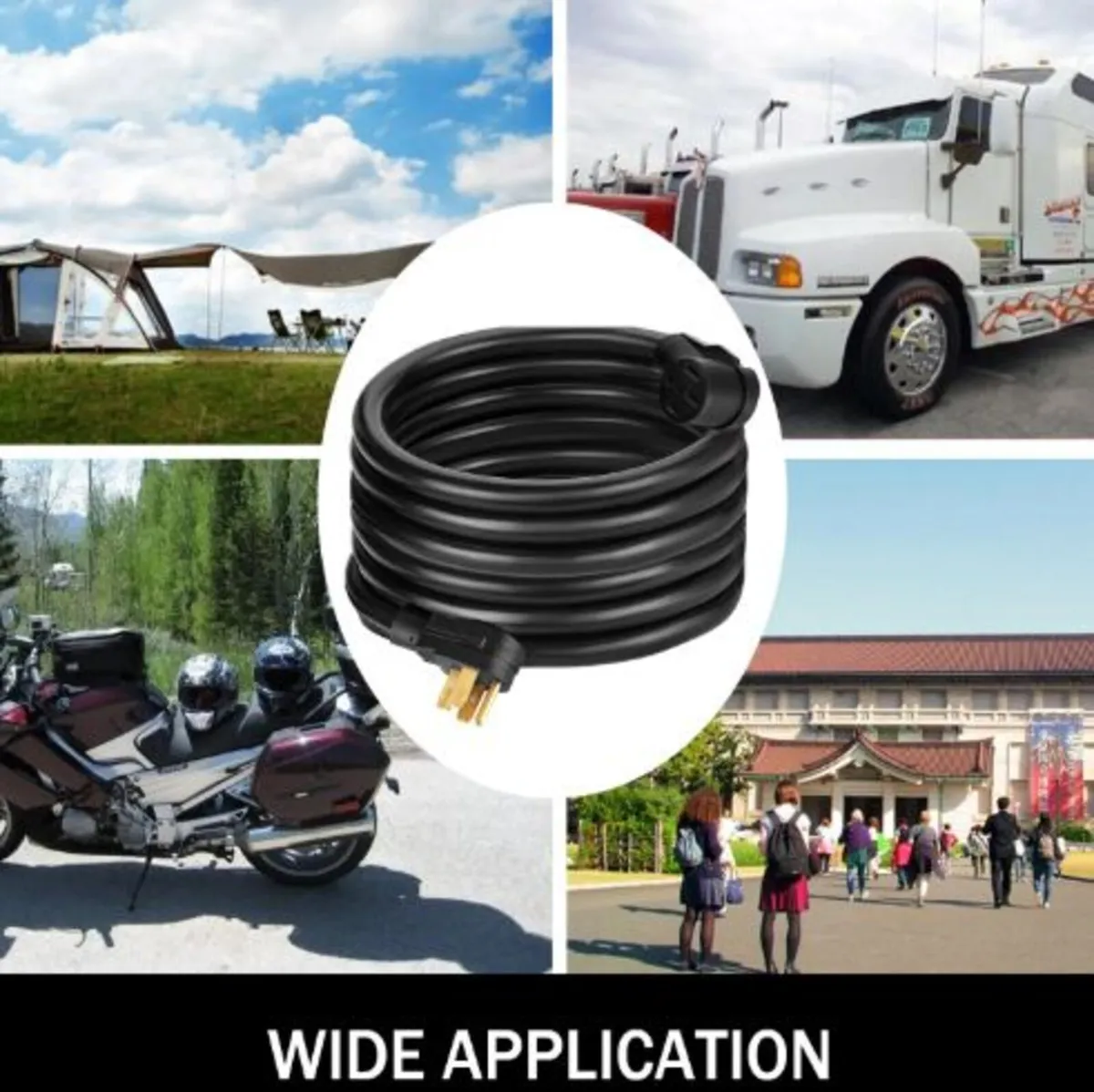 15m 8AWG/4C RV Extension Cord Trailer Truck Motor - Image 3