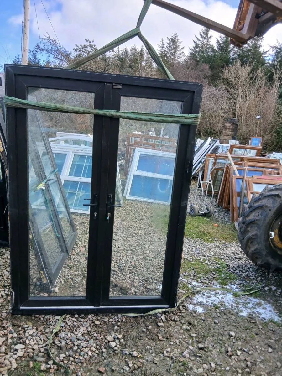 Pattio doors  black  pvc