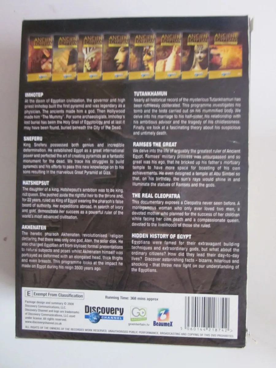 The Ancient Egyptians 8 DVD Box Set - Image 2