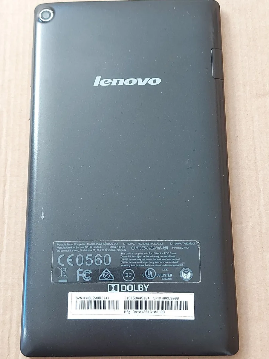 Lenovo Tab 2 Model A7-20F, 1GB Ram, 16GB HDD - Image 3