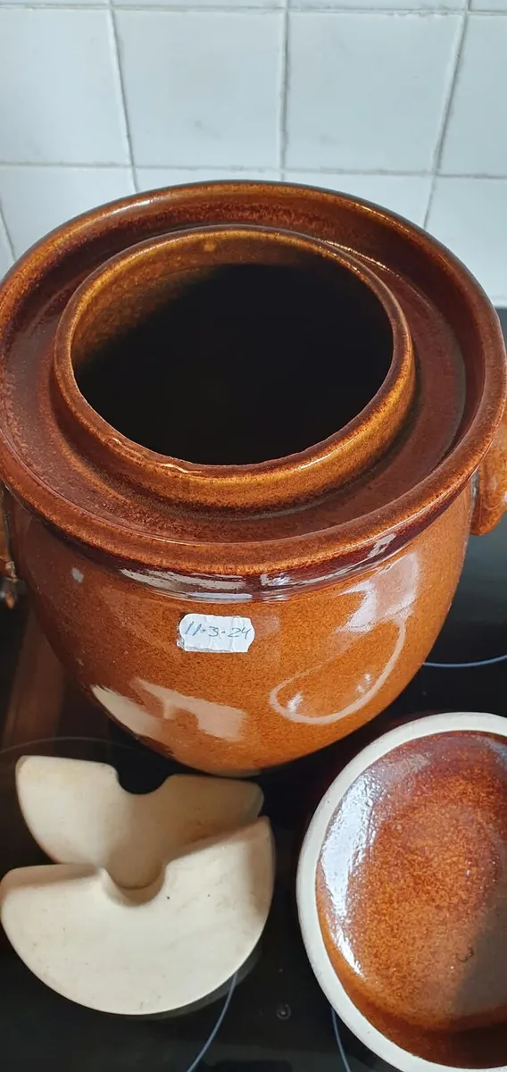 3 Traditional Fermentation Crocks – 5L, 10L & 26L - Image 1