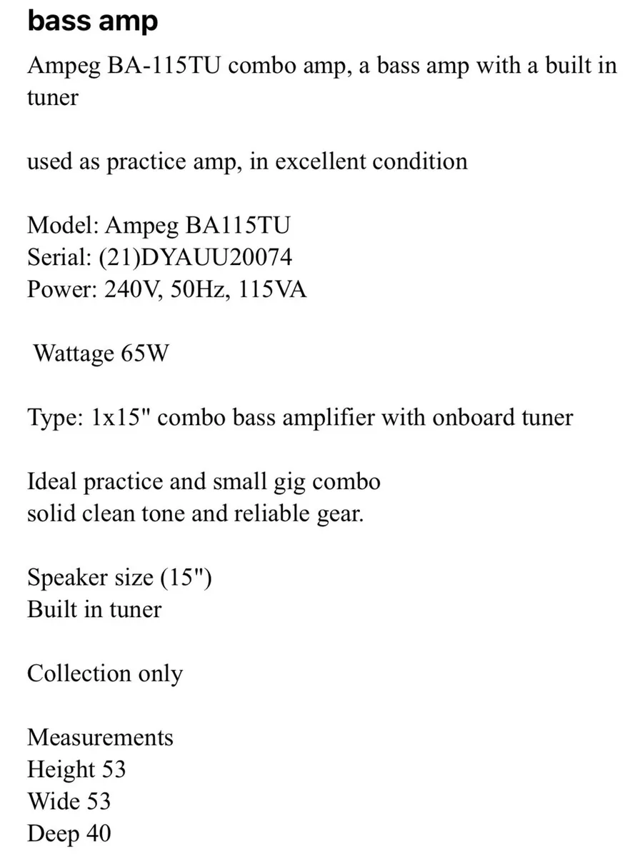 Bass amp - Image 4