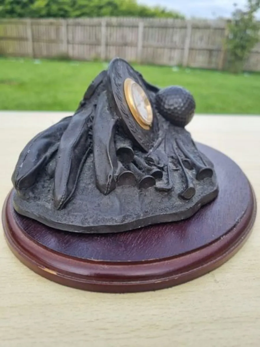 Royal Tara, golf-themed desk clock - Image 3