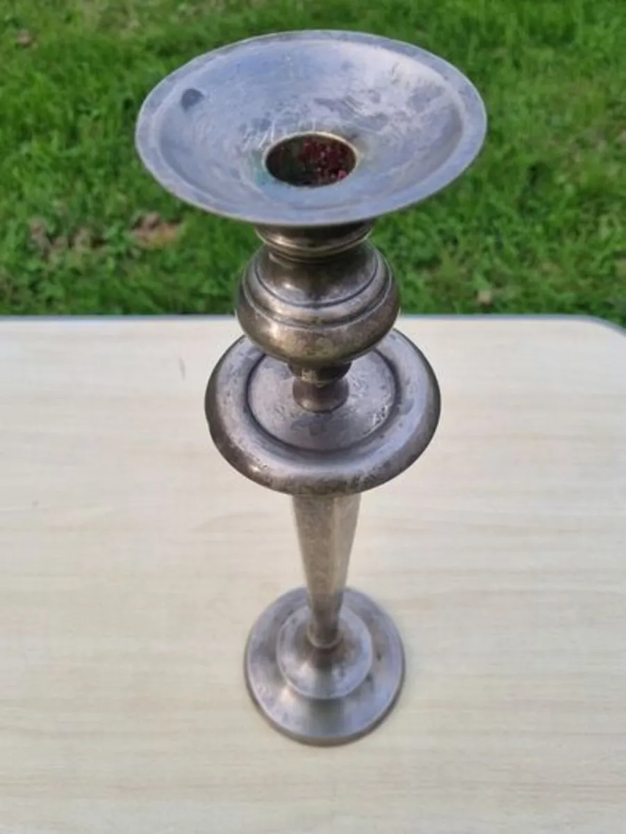 Classic, silver-plated tall candlestick candelabra - Image 2