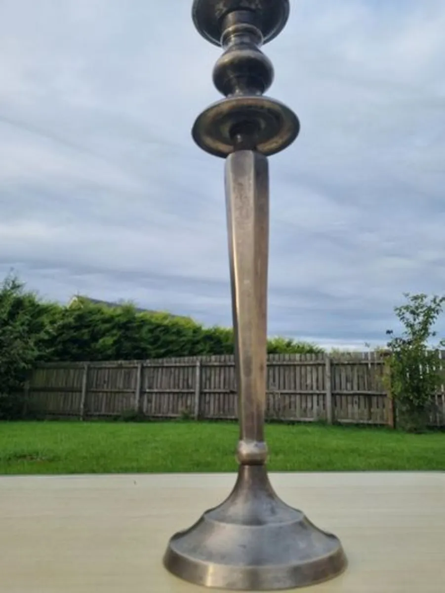 Classic, silver-plated tall candlestick candelabra - Image 3