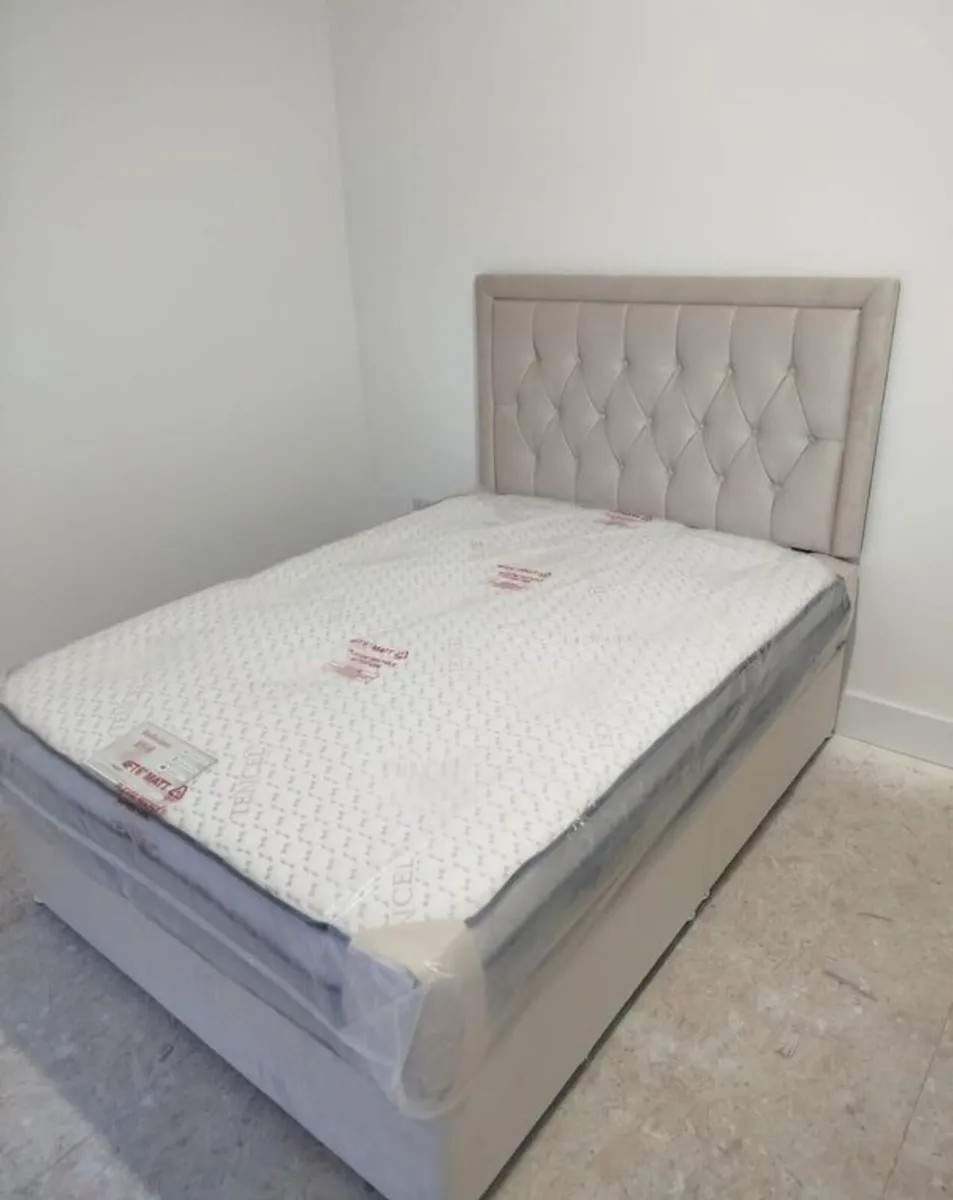 Hilton Double & King Size Bed Frame With Drawers - Image 4