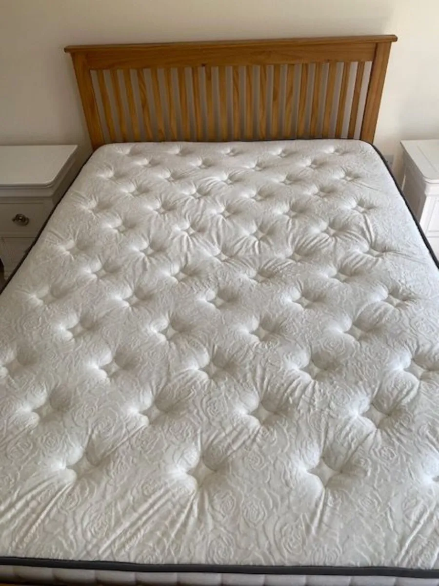 King Koil Double Mattress and Wooden  bed frame - Image 2