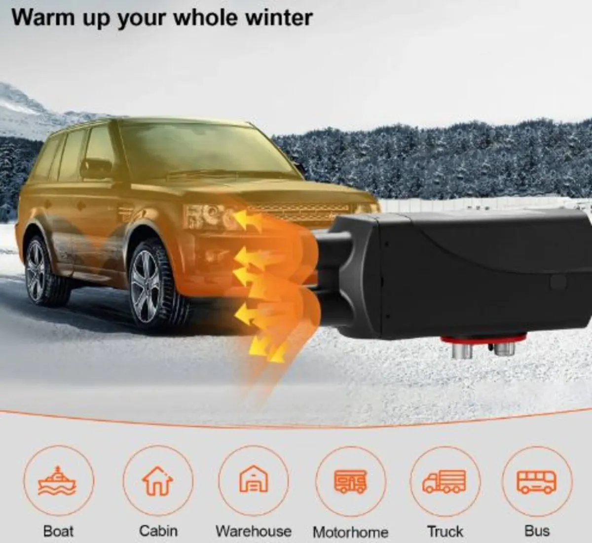 5-8KW Diesel Heater with silencers, 12V Parking - Image 4