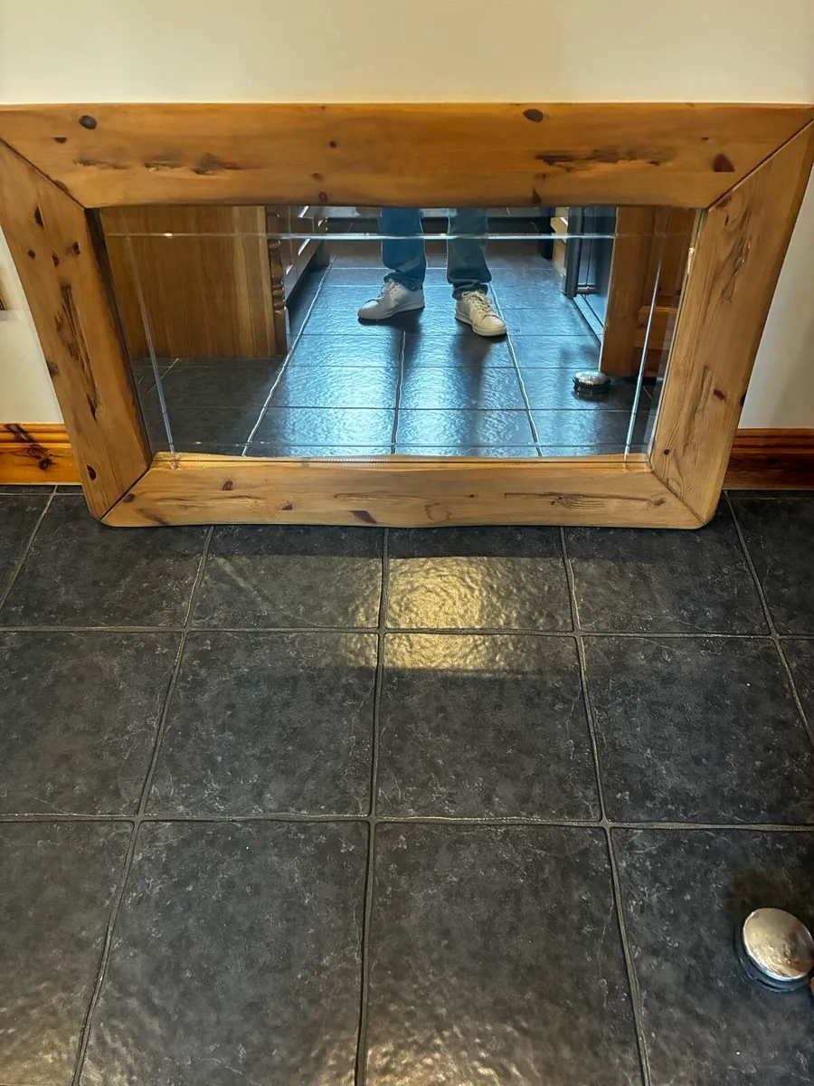 Solid oak mirror - Image 1
