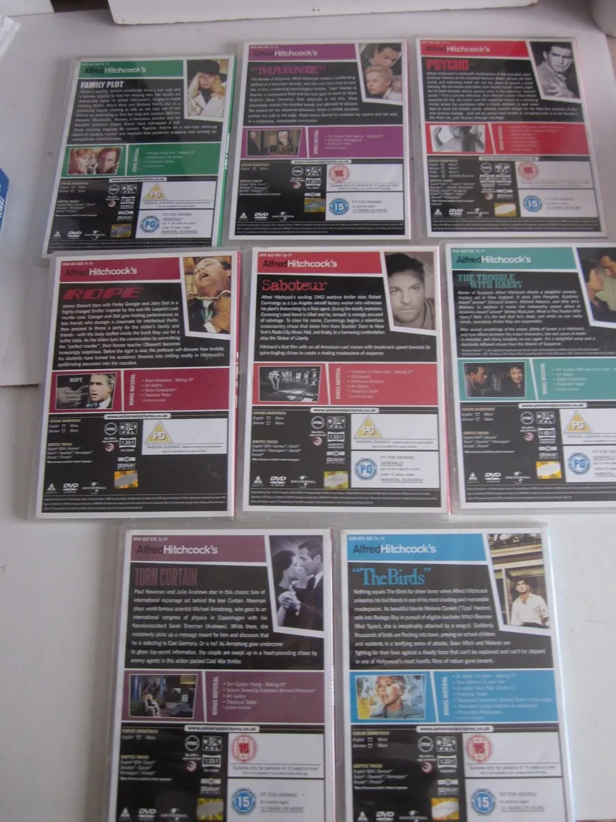 Alfred Hitchcock DVD's X8 - Image 2