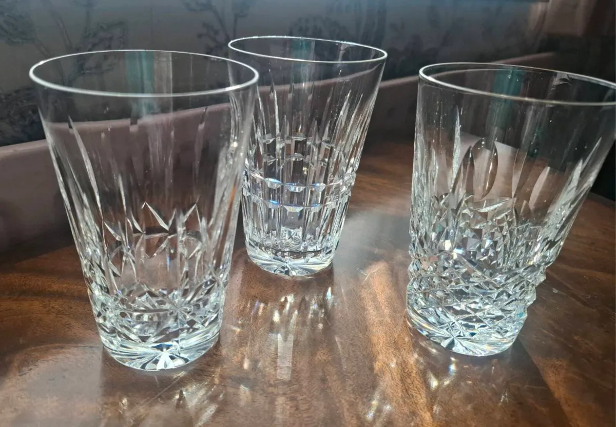 Crystal tumblers